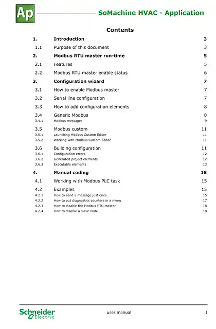 schneider施耐德SoMachine HVAC - Application
